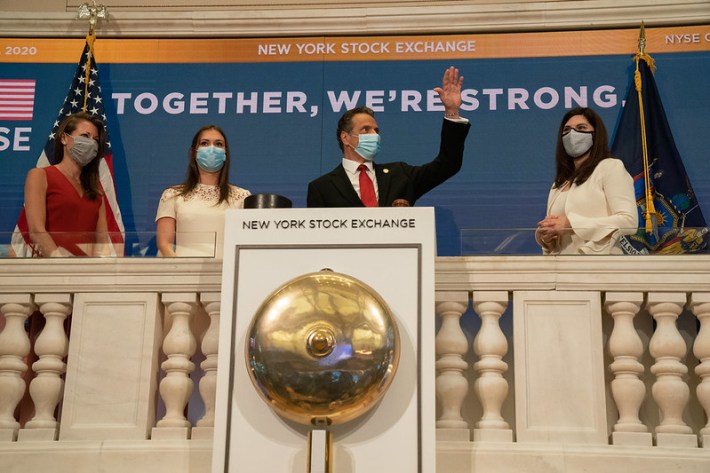 cuomo stock market bell