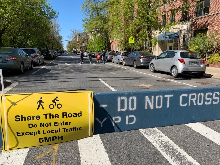 Prospect Park West looking south from Garfield Place. Photo: Gersh Kuntzman