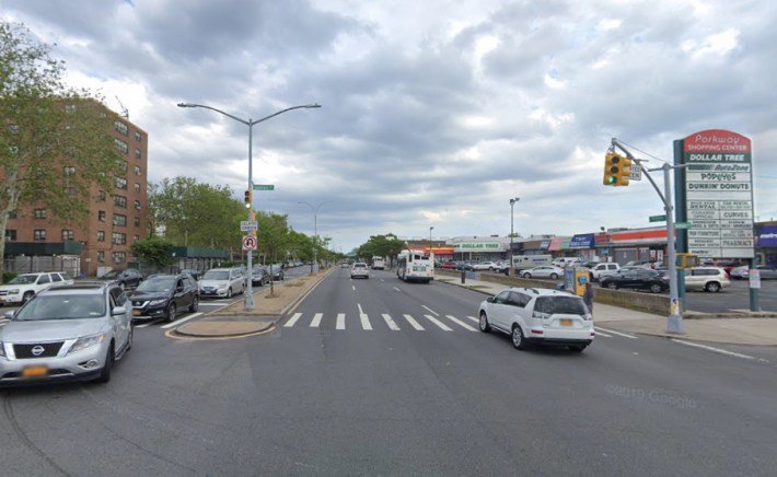 Death is never far away on Rockaway Parkway. Photo: Google