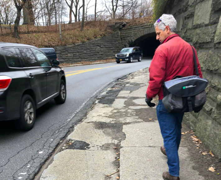 Just look at the condition of the 96th Street transverse — where a cyclist was killed last year and pedestrians are unwelcome.