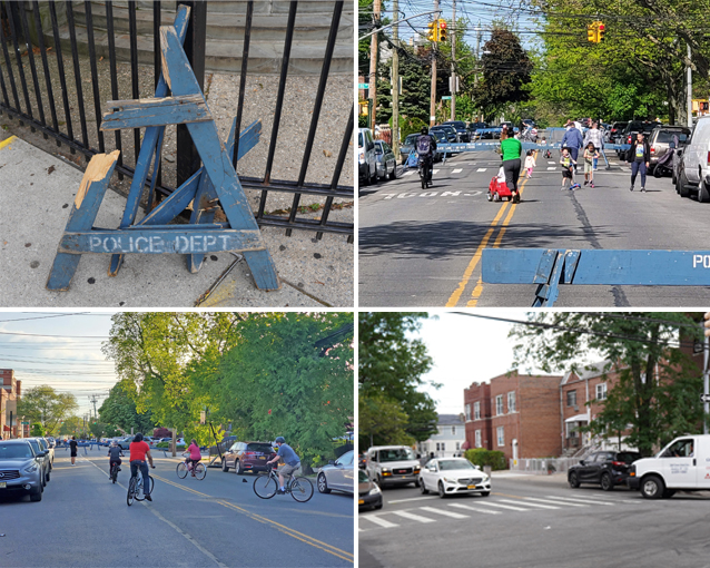 Anatomy of an open street debacle in four frames. Photos: Michael Kaess