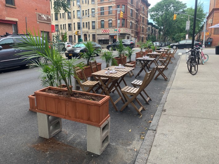 The city's open streets for restaurants have proved to be a lifeline. Photo: Gersh Kuntzman