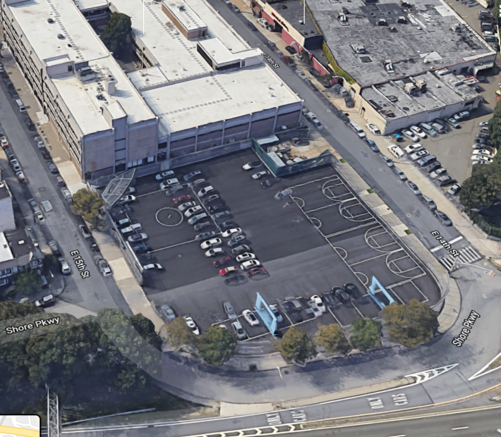 IS 98 in Sheepshead Bay, seen from above. Photo: Google