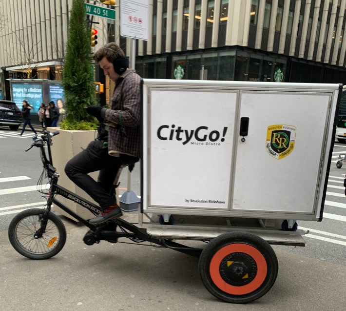 Revolution Rickshaws operates vehicles like this (and will expand when they're legal). Photo: Gersh Kuntzman