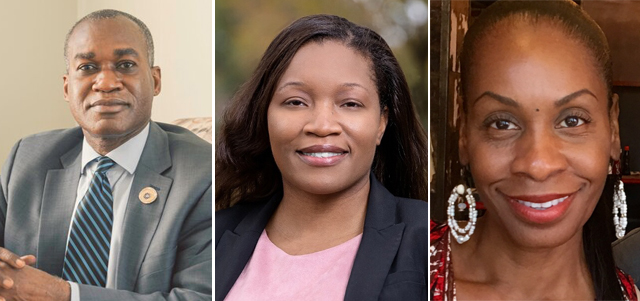 Candidates for the District 46 seat include (from left) Gardy Brazela, Tiffany Tucker-Pryor and Zuri Jackson-Woods