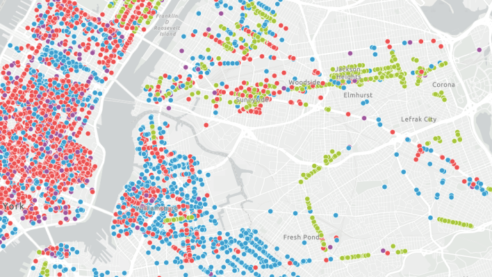 Whole neighborhoods in Brooklyn and Queens are left out of the city's bike rack program.