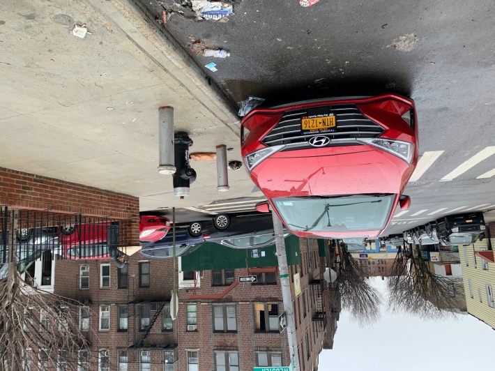 Blocking a hydrant. Classic!