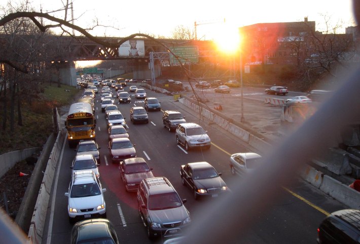The Grand Central Parkway near LaGuardia Airport — car sewer par excellence. Photo: Dan Dickinson via Flickr