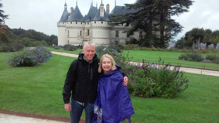 Victim Jeffrey Williamson (left) with his wife Christopher Brinner in a family photo.