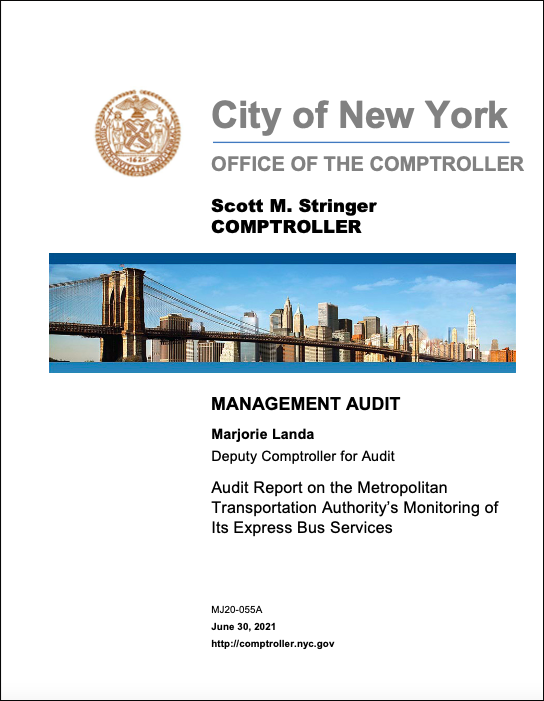 audit cover page