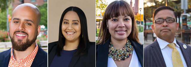 District 18 candidates include (from left) Michael Beltzer, Amanda Farias, Darlene Jackson and Mohammed Mujumder.