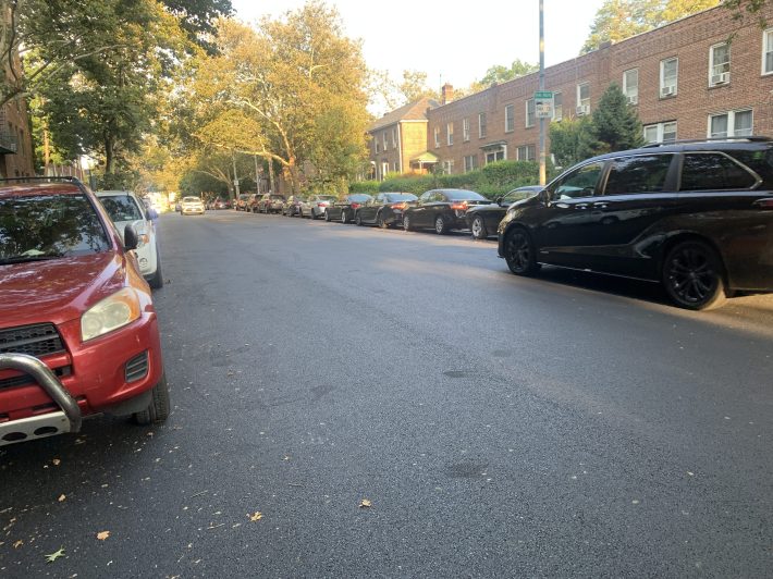 This is 39th Avenue in Queens, which is slated to become a "bike boulevard." Photo: Gersh Kuntzman