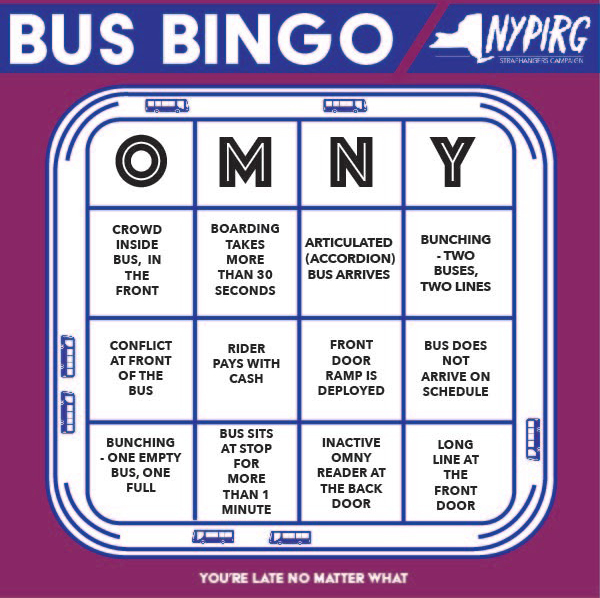 All-door-boarding Bingo. Photo: Straphangers Campaign
