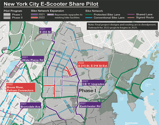 The Department of Transportation has made lots of promises for bike infrastructure in the East Bronx, but 2021 is running out. Photo: DOT