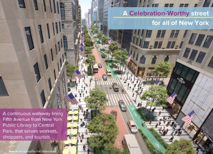 The Fifth Avenue Association's long-term vision for the corridor. Photo: Fifth Avenue BID