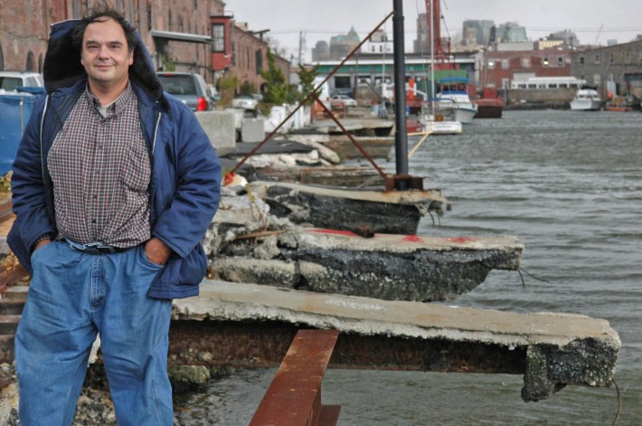 Bob Diamond in Red Hook in 2003. Photo: Gregory P. Mango