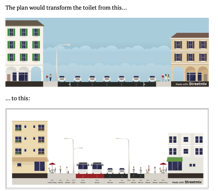The plan for boulevardizing Third Avenue. Image: Courtesy Paul Krikler