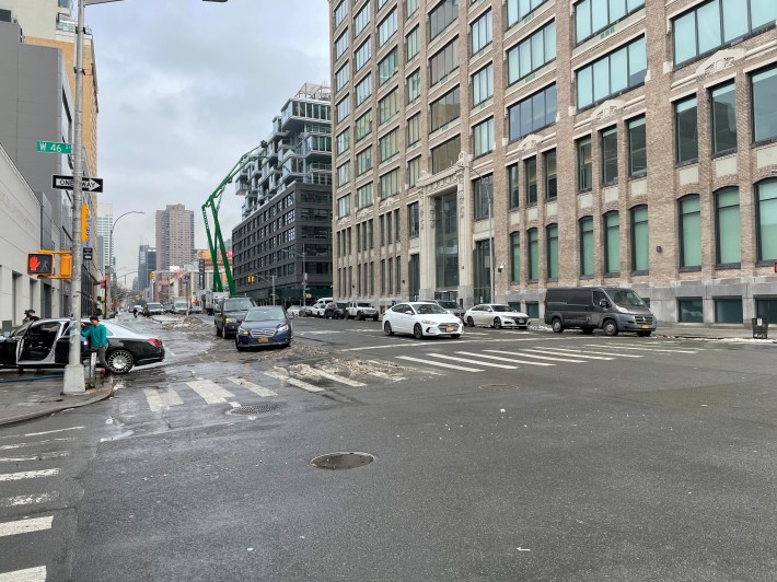 Is this a highway? No, it's Eleventh Avenue in Manhattan. Photo: Dave Colon