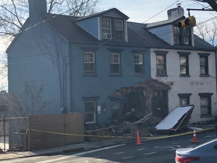 The aftermath on Van Duzer St. Photo: Vince DiMiceli