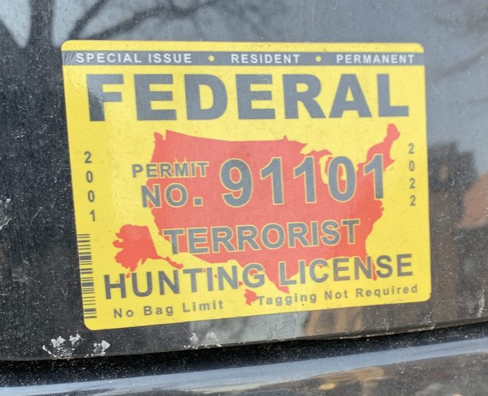 This was on a cop's car with Pennsylvania plates.