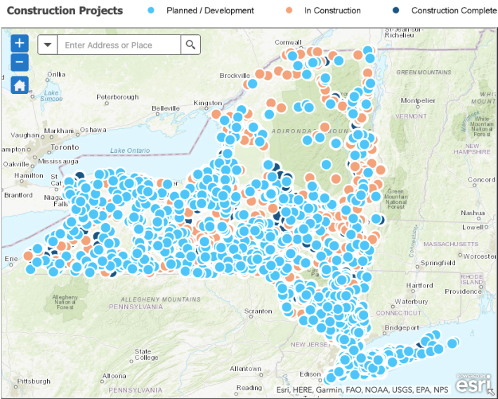 Here they are — your statewide highway projects. Graphic: NYS DOT