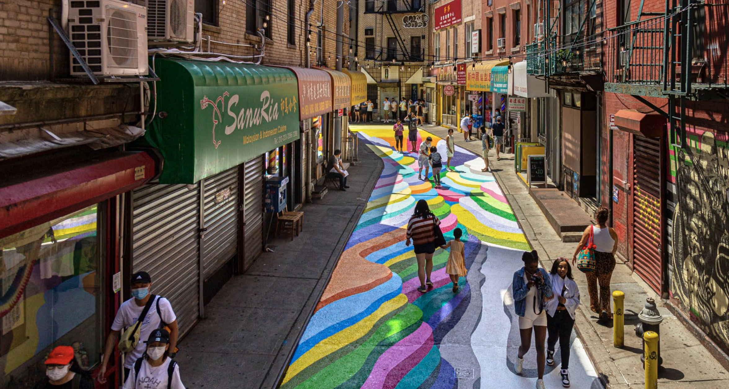 Chinatown's Doyers Open Street to Become a Car-Free Plaza
