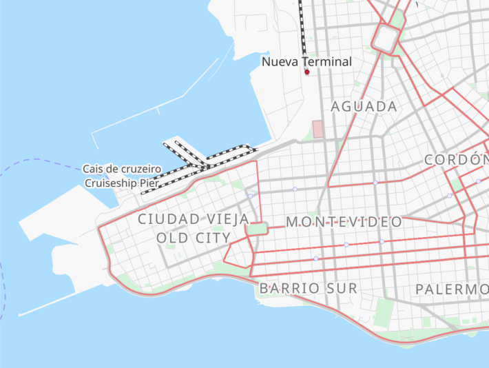 Montevideo. Image: Openstreetmap.org