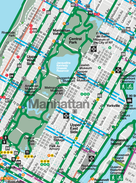 Cross-town cycling is still dangerous because there are no protected lanes.