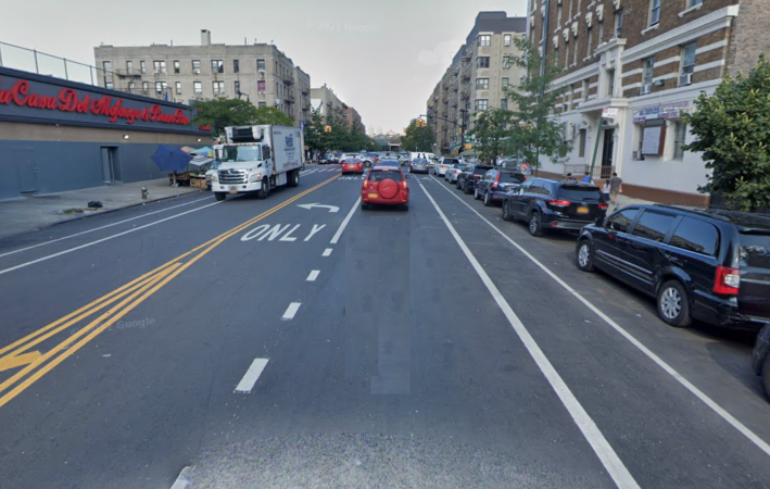 The scene of Wednesday's crash in an archival photo. Photo: Google