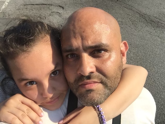 Geo Marin and his daughter, Jazmine, who was killed by a driver while she was walking to school in Queens in 2016. (Photo: Geo Marin)