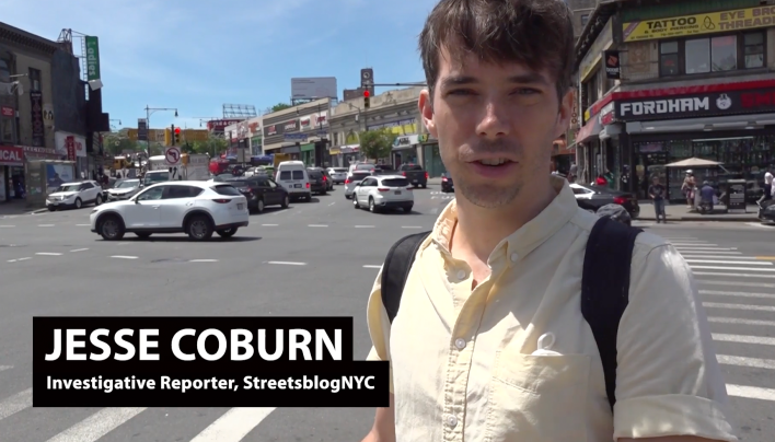 Jesse Coburn appeared in the latest Streetsfilm video. Photo: Clarence Eckerson Jr.