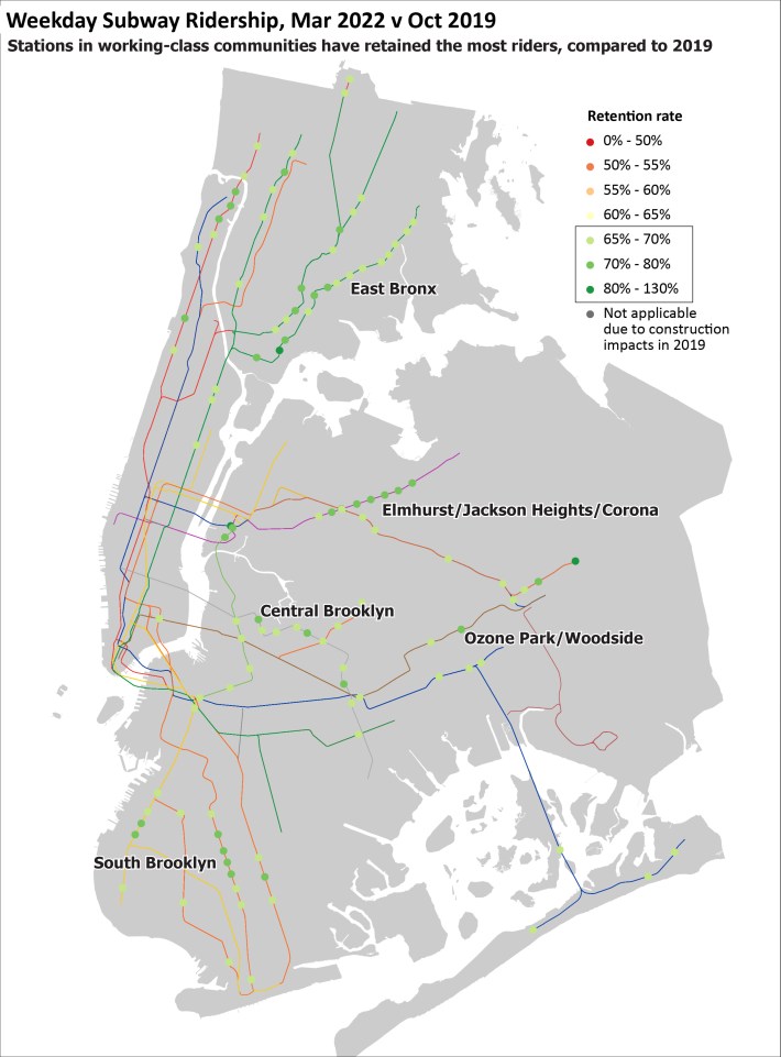This was the MTA's map from the spring.