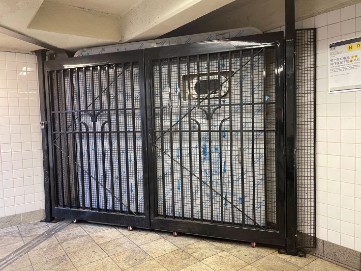 On the plus side, the MTA did add significant flood walls to many stations. Photo: Dave Colon