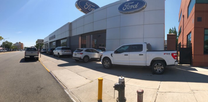 The Ford dealership on Queens Boulevard. Photo: Laura Shephard