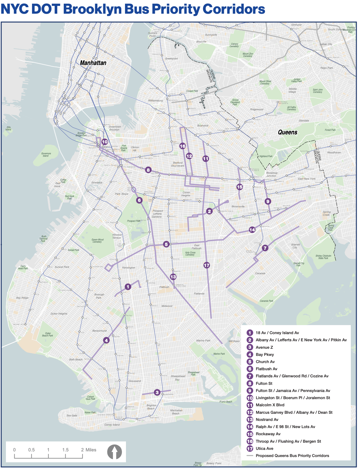 Here's your roadmap to the better bus future. Map: MTA