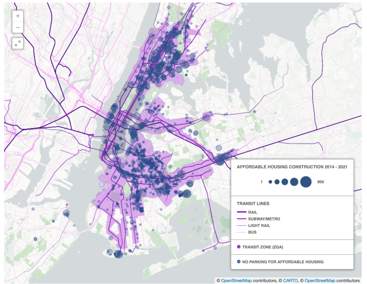 Affordable housing construction within the transit zone. Source: RPA