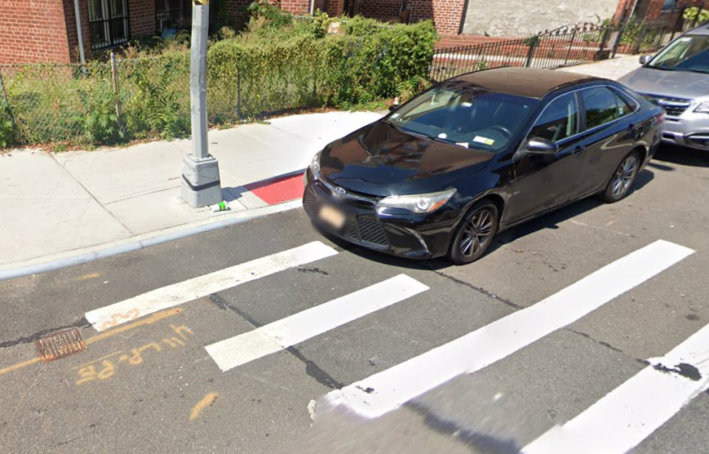Notice how the car blocks the ramp. Photo: Google