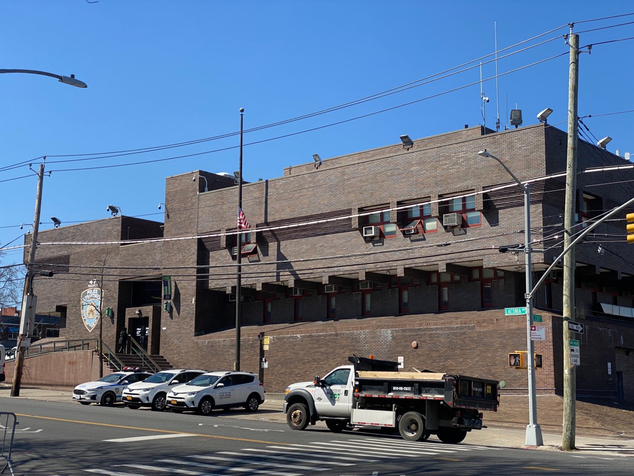 The 47th fortress-like outpost on Laconia Avenue. Photo: Kevin Duggan