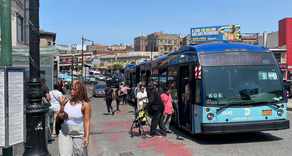MTA's 'Hope' for Eric Adams 'Stay With Us' On Fordham Road