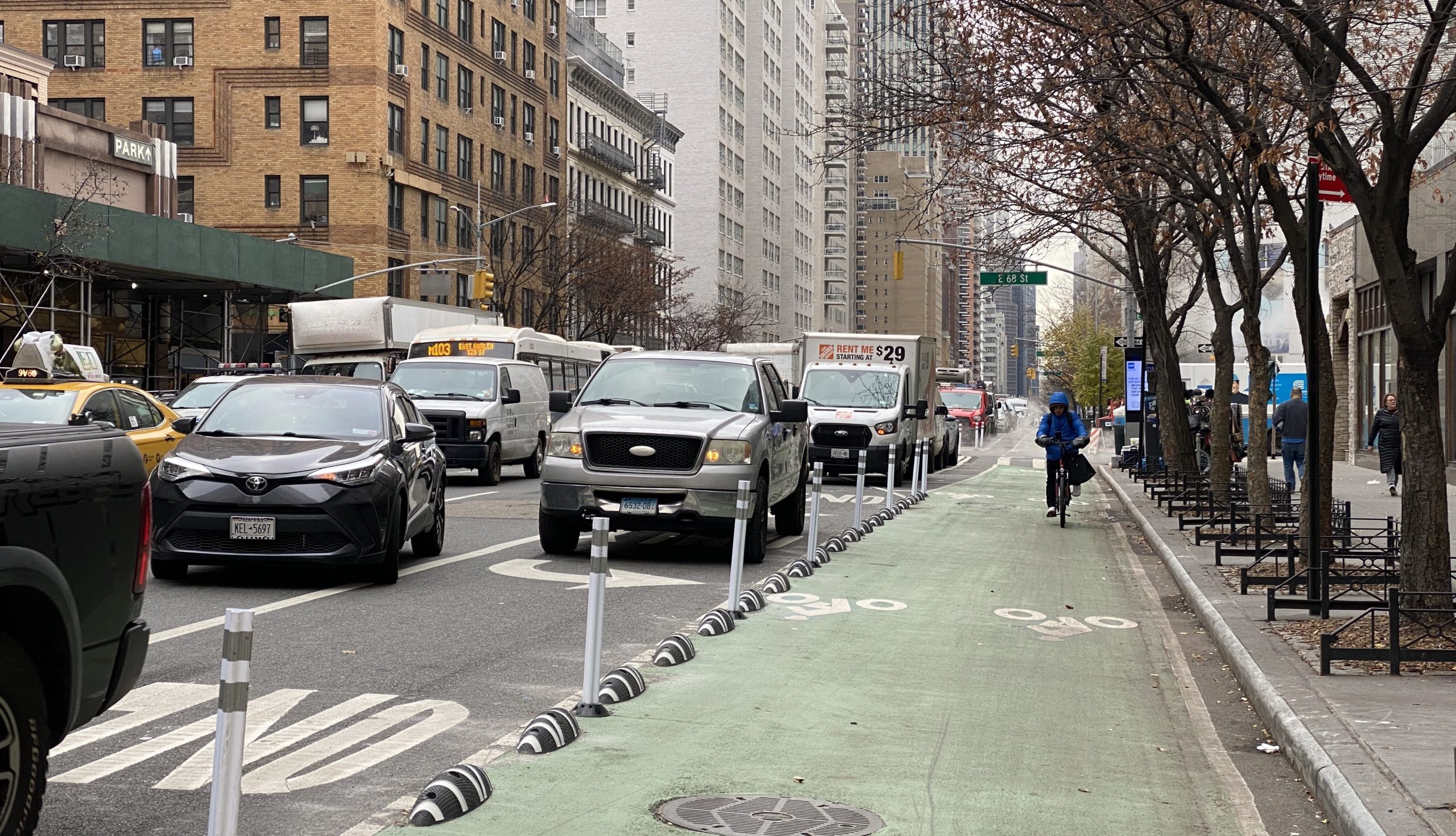 Third Ave. Street' Adds Wide Bike Lane, But Still Keeps Too