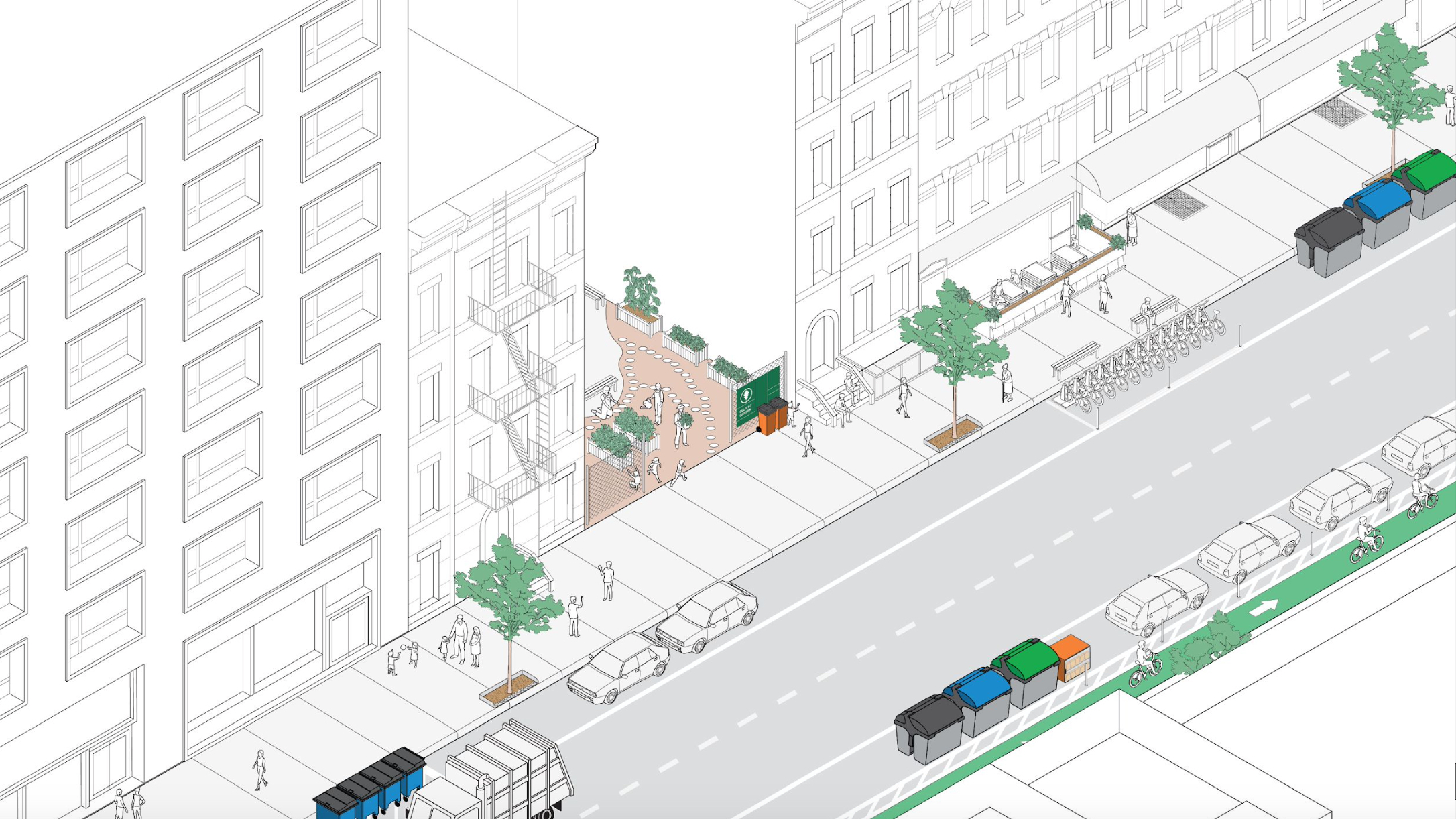 Adams Must Avoid Berlin Wall of Sidewalk Garbage Cans Experts