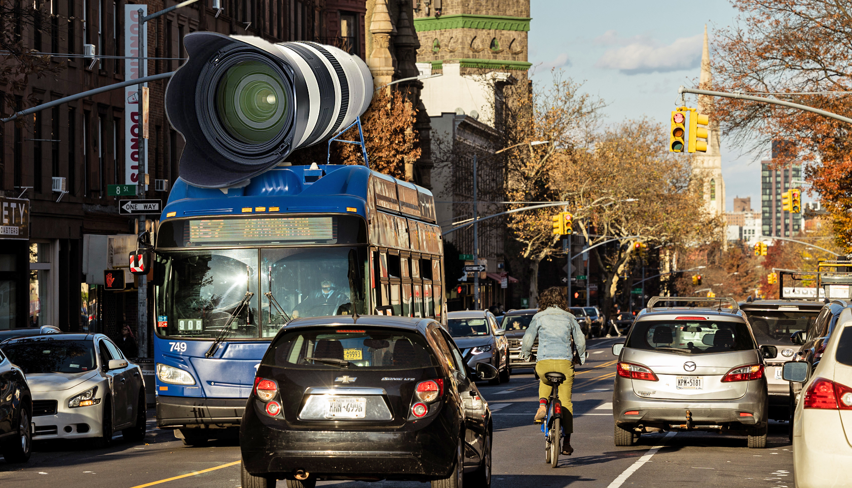 Out Of Focus: MTA Slow-Walking Bike Lane Bus-Mounted Camera Enforcement - Streetsblog New York City