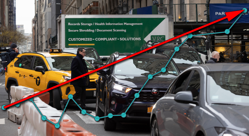 HEAVY TRAFFIC: Driving Continues to Rise, Undermining Literally Every Effort to Make the City Better - Streetsblog New York City