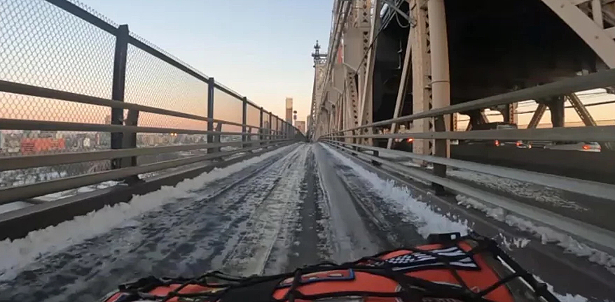 Queenshorror Bridge: Two Days After Minor Storm, Span Is An Ice Sheet - Streetsblog New York City